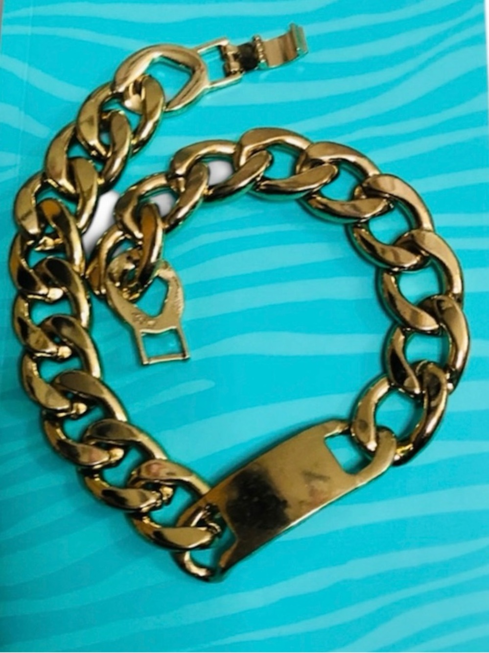 Chunky Gold-Tone Chain ID Necklace